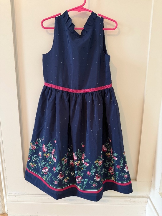 Janie and Jack Other - Janie and Jack Girls Navy and Pink Floral Dress size 7